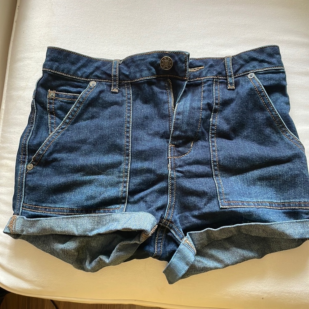 Free People Deep Pocket High Waist Denim Shorts